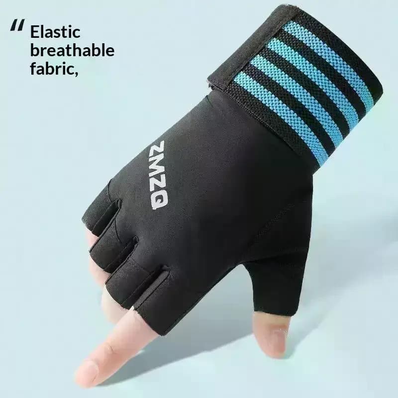 /HTF/Body Building Gym Training Fitness Weight Lifting Gloves Wrist Wraps Workout Half Finger For Men And Women 1Pair