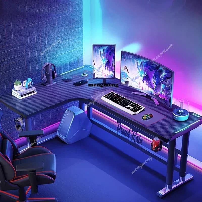 Conservazione Scrivanie per computer da gioco Tappetino per mouse Supporto per monitor Organizzatori per ufficio Tavolo Pc Tastiera Mesas De Computador Mobili per la casa