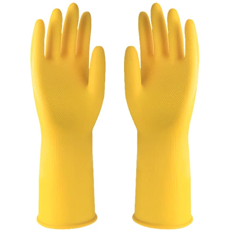 Guanti per lavare i piatti in lattice di marca Ciotola per lavare la cucina domestica impermeabile da donna Lavaggio dei vestiti Pulizia delle verdure per la casa