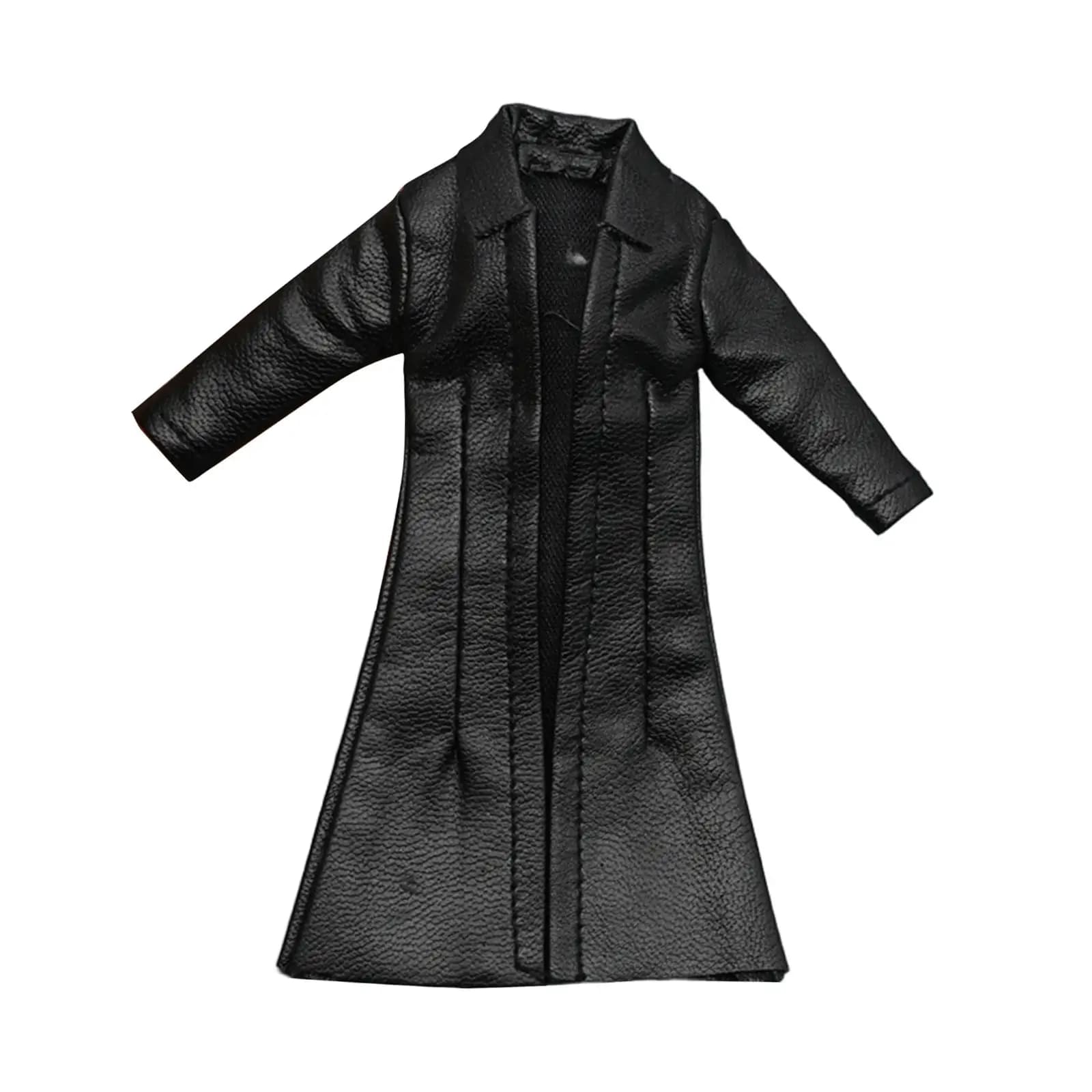 Cappotto per action figure 1/12, regalo per bambini e adulti, in pelle PU, alla moda, per bambole da 6 pollici, costume da donna, accessori, abbigliamento in miniatura