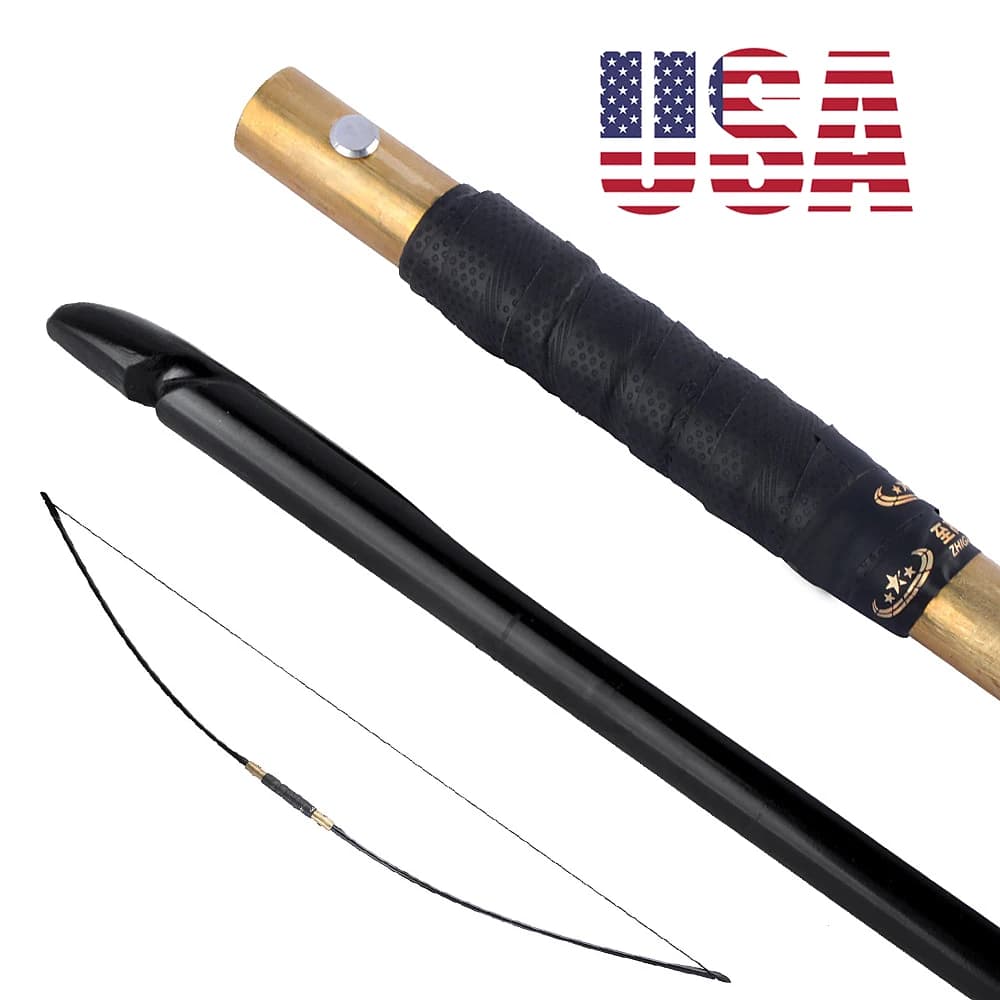 Set di Frecce per Arco Inglese Smontabile 60/65/70 Libbre, Arco da 64,5'' per Adulti, Tiro con l'Arco, Caccia, Tiro al Bersaglio, Destro e Sinistro, Sport all'Aperto