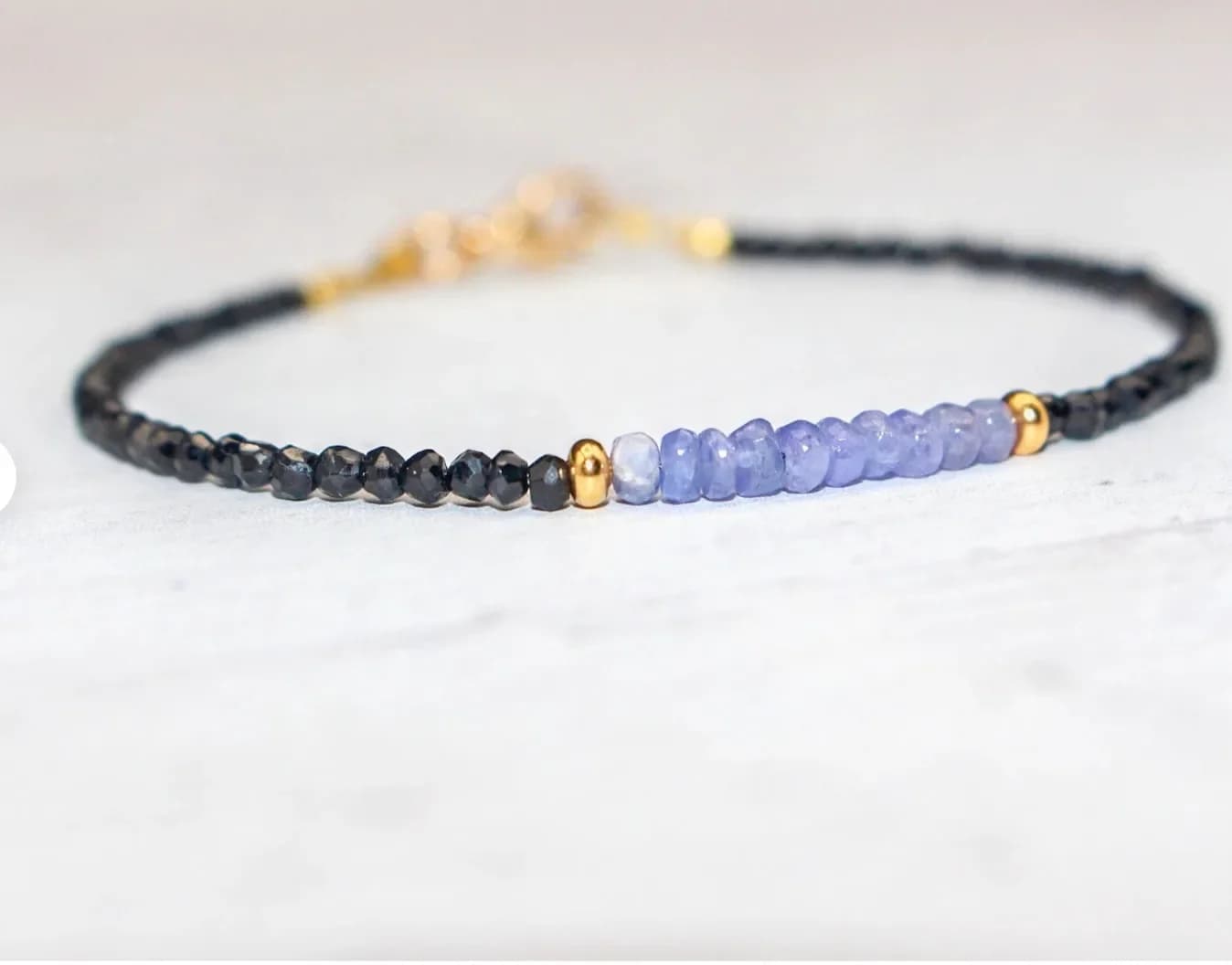 Spinello nero | Bracciale riempito d'oro