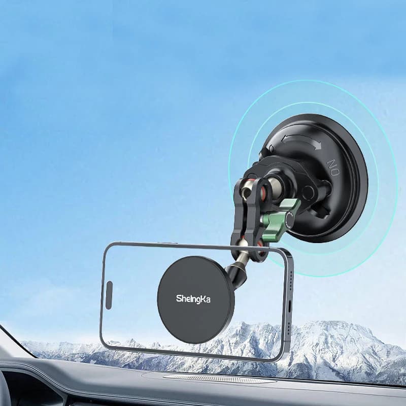 Nuova ventosa con supporti per testa a sfera supporto magnetico per parabrezza per auto per Gopro Hero SJcam DJI OSMO fotocamere telefoni cellulari