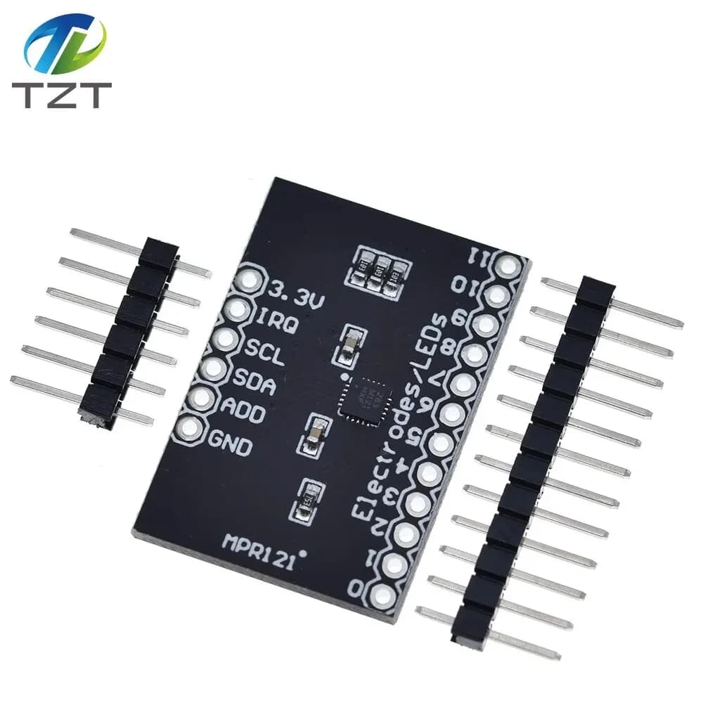 TZT 1/3PCS MPR121 Breakout V12 Capacitive Touch Sensor Controller Module I2C keyboard Development Board For Arduino