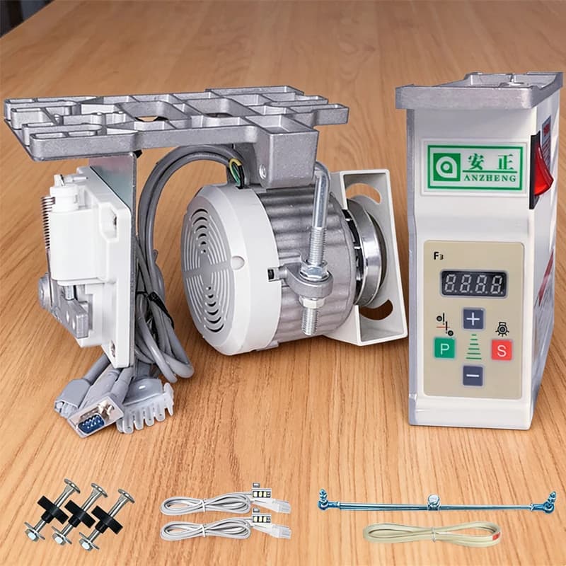 Kit Controllore Motore Brushless a Risparmio Energetico 650W 220V/110V per Macchina da Cucire Industriale a Punto Piatto a Doppia Ago