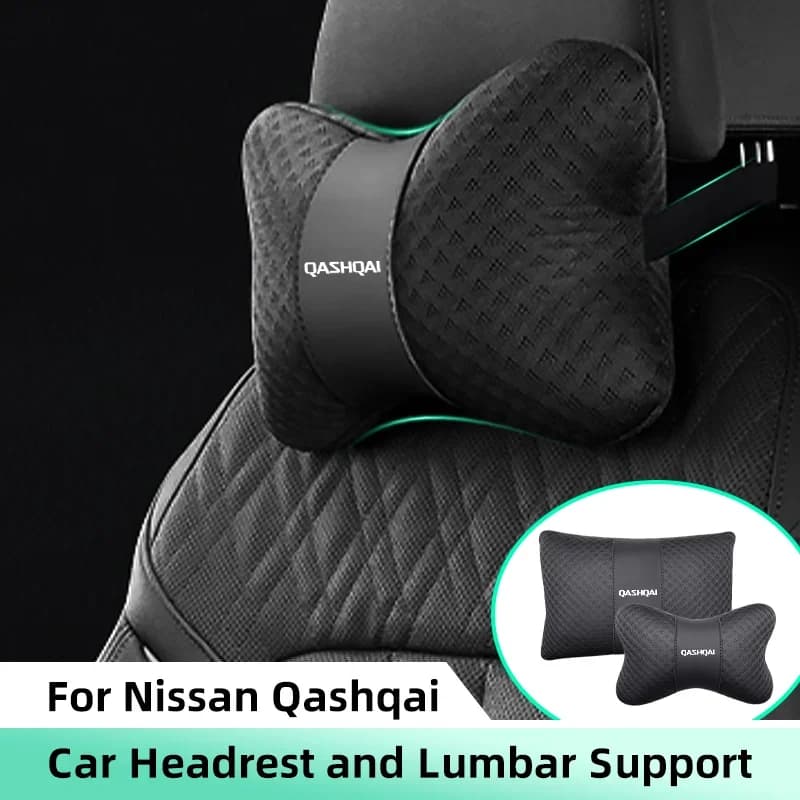 Poggiatesta per auto Supporto lombare Cuscino lombare per Nissan Qashqai J10 J11 J12 Auto Cuscino per il collo Schienale Cuscino lombare Accessori per auto