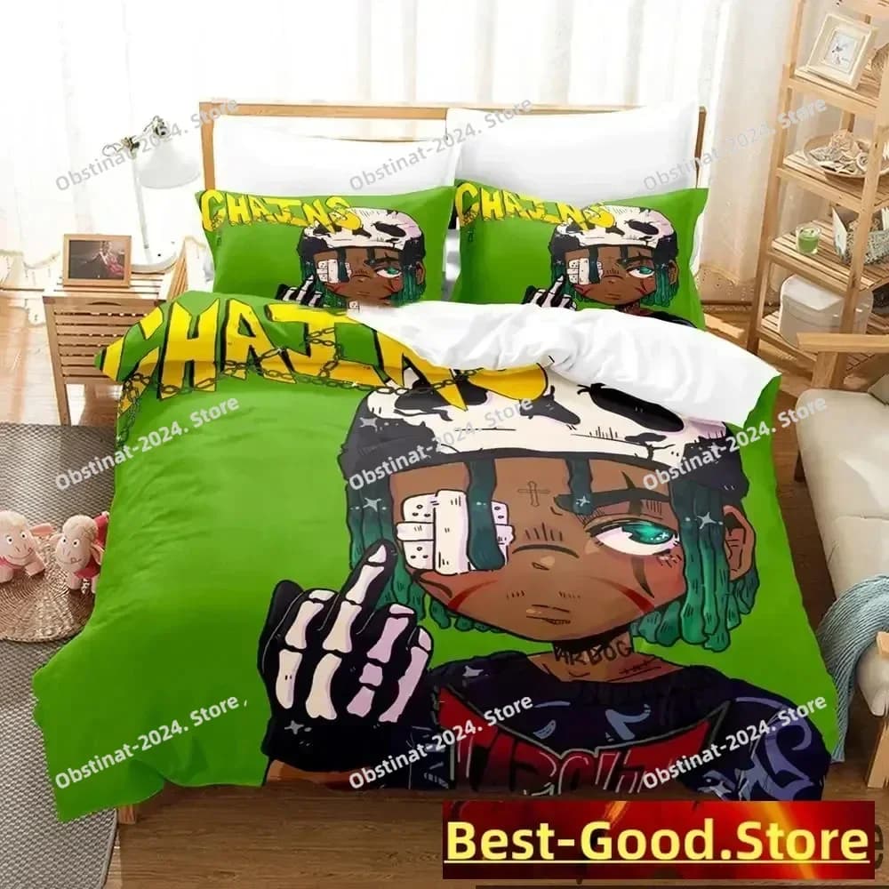 3D Zillakami Rapper Set biancheria da letto Copripiumino Completo Queen King Size Federa Letto Stampato Set letto Aldult Camera da letto per bambini Singolo Twin