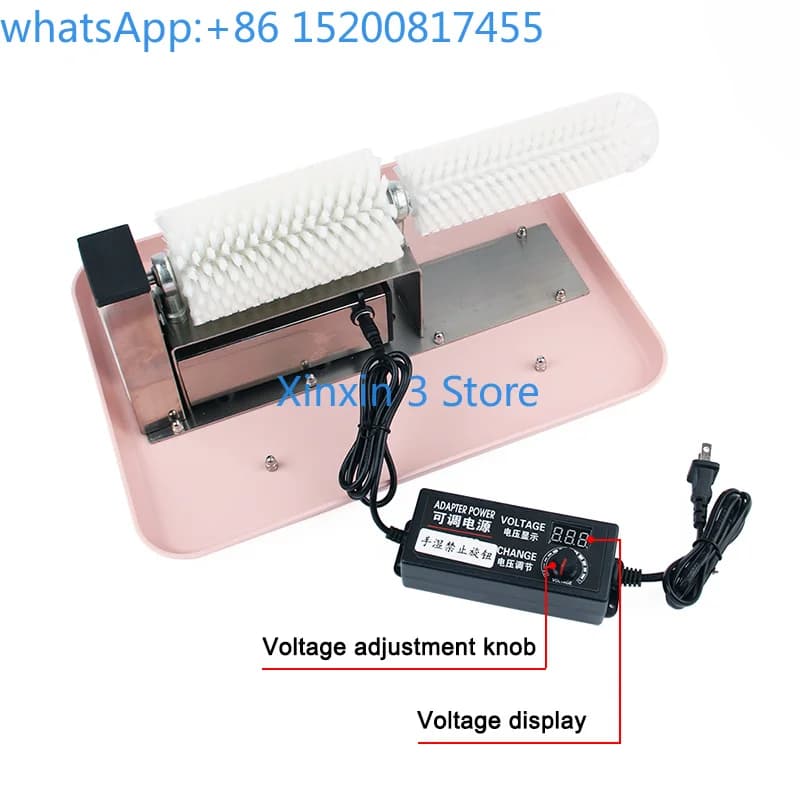 Pulitore Automatico per Suole di Scarpe 110V/220V, Lucidatrice per Pelle, Macchina Spazzolatrice per Scarpe, Potente Lavatrice con Spazzola per Pulizia