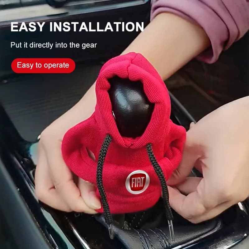 Copertura Universale per Leva del Cambio a Forma di Mini Felpa, Decorazione per Manopola del Cambio per Fiat Punto 500 Tipo Stilo Palio Bravo Doblo