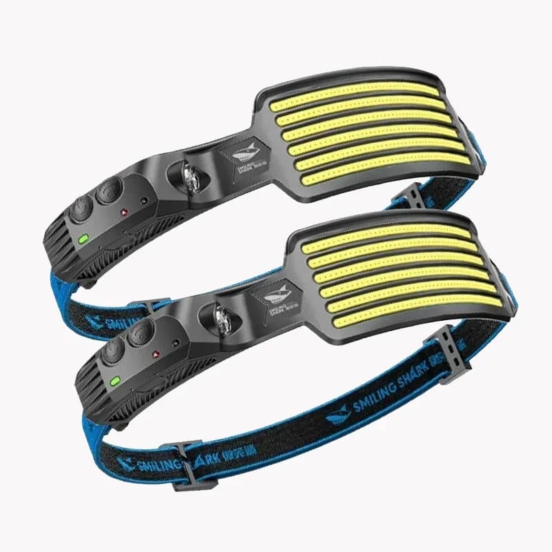 Torcia Frontale Mijia COB Potente con Sensore a Induzione LED, Ricaricabile USB con Batteria, per Pesca, Attività all'Aperto e Ciclismo