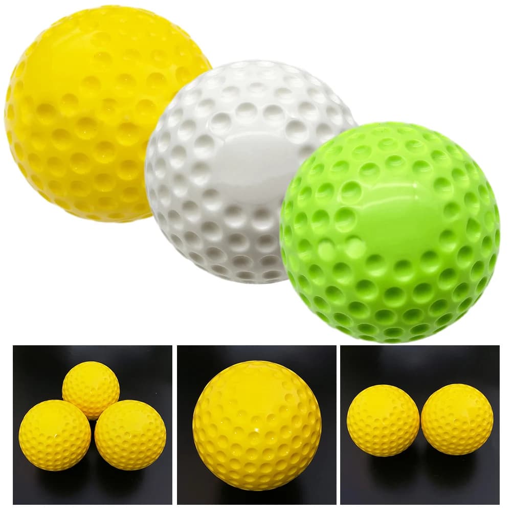 Palline da Golf in Schiuma PU da 9/12 Pollici, Palline da Allenamento Elastici in Spugna per Pratica Indoor e Outdoor