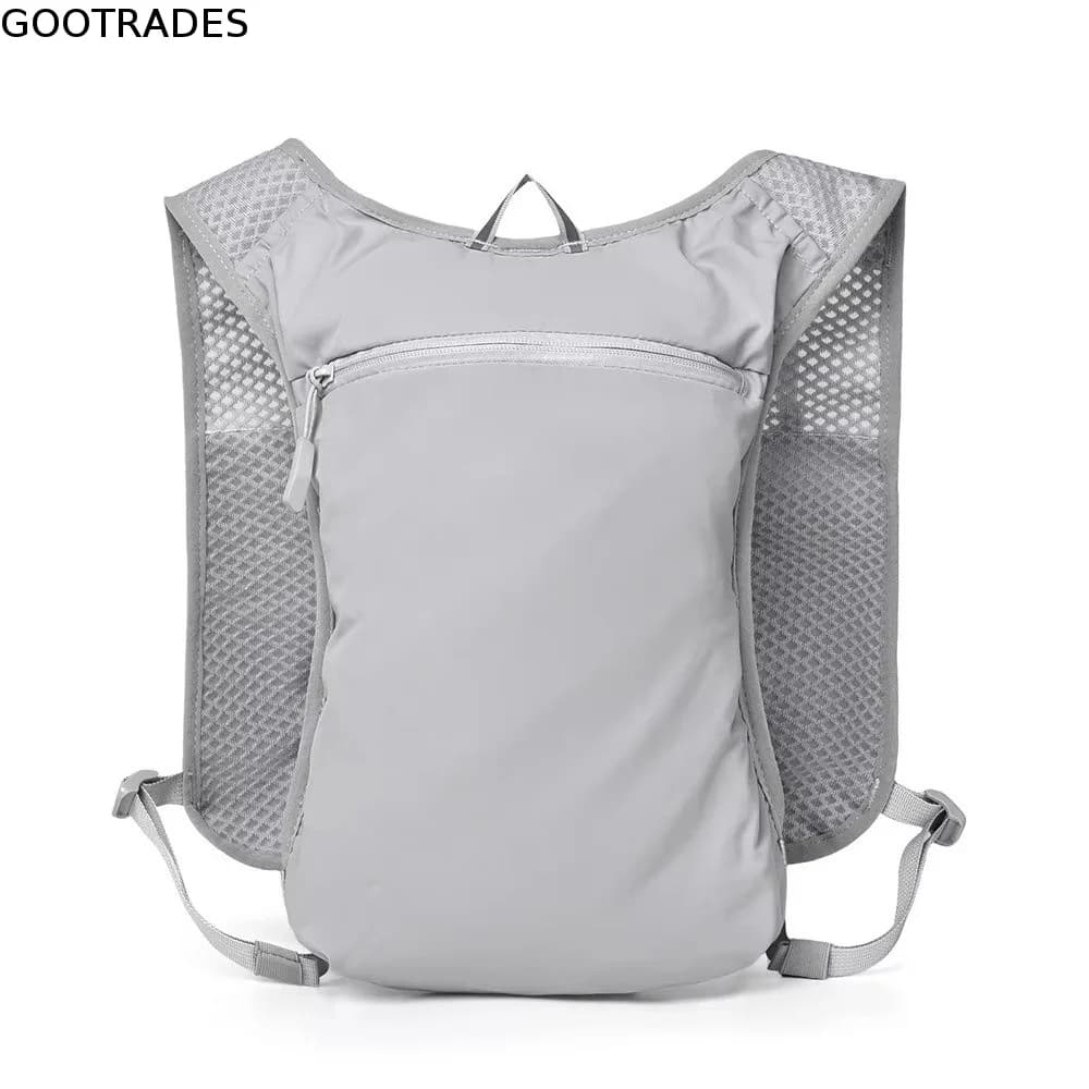 Breathable Hydration Vest Ultra-light Multiple Pockets Running Backpack Nylon Material Waterproof Water Pack Backpack Marathon