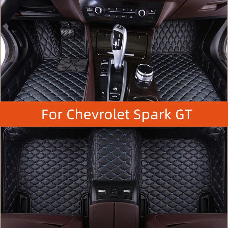 Tappetino per auto in pelle personalizzato per Chevrolet Spark GT 2009 2010 2011 2012 2013 2014 2015 Tappetino per auto Accessori interni
