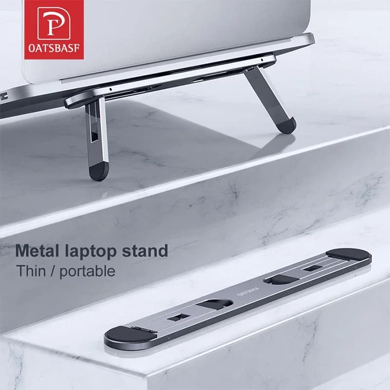 Supporto per laptop Oatsbasf per MacBook Air Pro Supporto per tablet Supporto per notebook portatile Mini supporto per tablet pieghevole Riser Supporto di raffreddamento