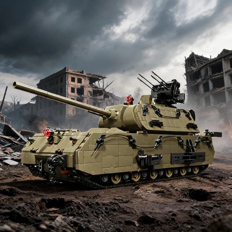 3339PCS Panzer VII Maus Tank Building Blocks Toys Sets Military Armored Car Bricks Model Ornaments Birthday Gifts For Kids Adult