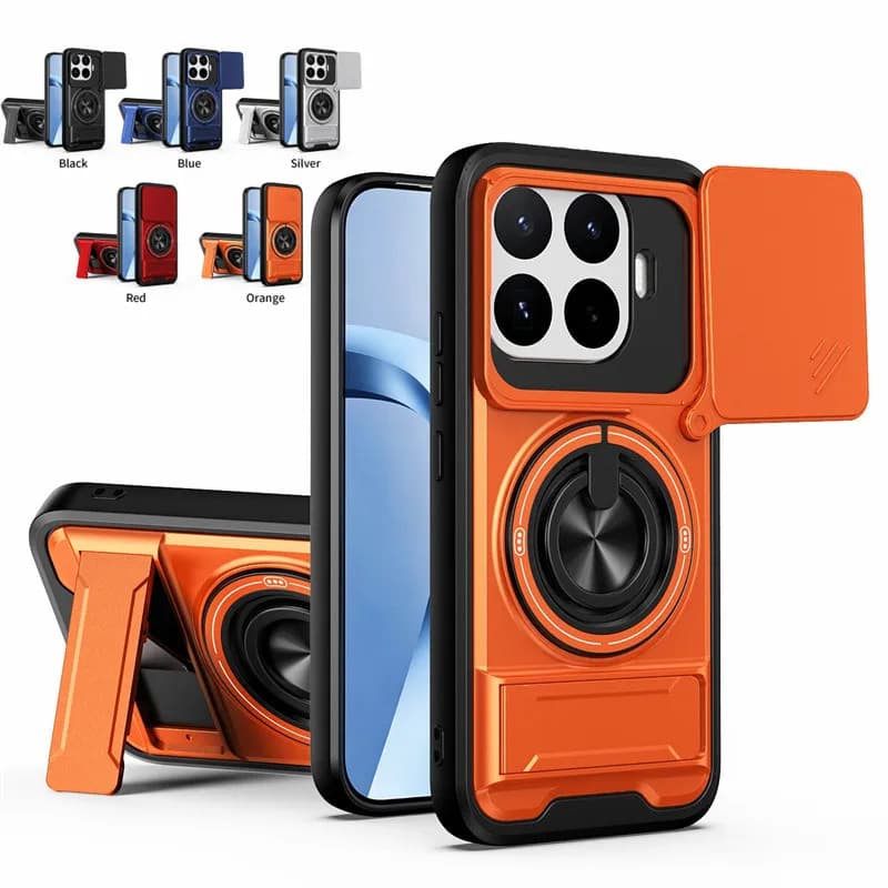 Armor Phone Case For Xiaomi 17T Pro 17T 5G Cover Lens Protection Magnetcic Ring Stand Holder Back Shell Capa Coque