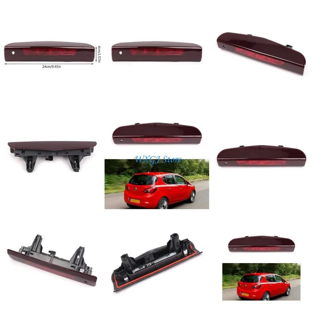 37JE Car 3rd Stop Lamp Third High Level LED Tailgate Brake Light 13188045 1222130 510511640 Replacement for Corsa D/E 5 DOOR