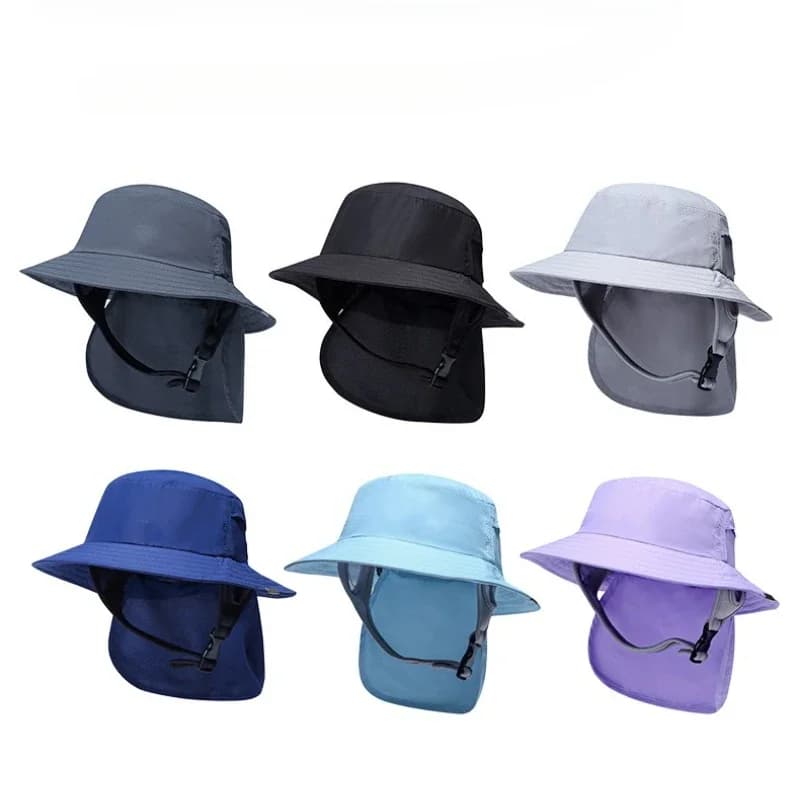 New Summer Men's Fishing Hat Outdoor Sun Hat Breathable Bucket Hat Seaside Surfing Fisherman Hat Hiking Sun Protection Hat