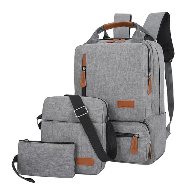 3pcs Backpack Set Women Men Laptop Backpack Shoulder Bag Small Pocket for Travel School Business Work College Wholesale