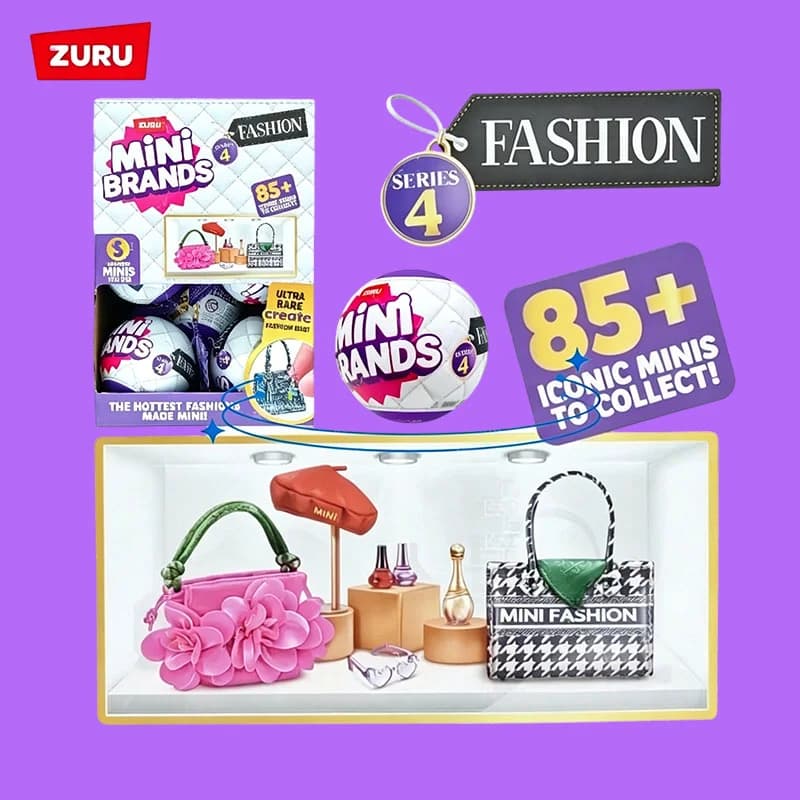 Mini Brand Fashion Mode Series 4 Surprise Box Mini Fashion Shoes and Bags Mystery Box Girl Toy Gift Blind Box Toys Surprise Box