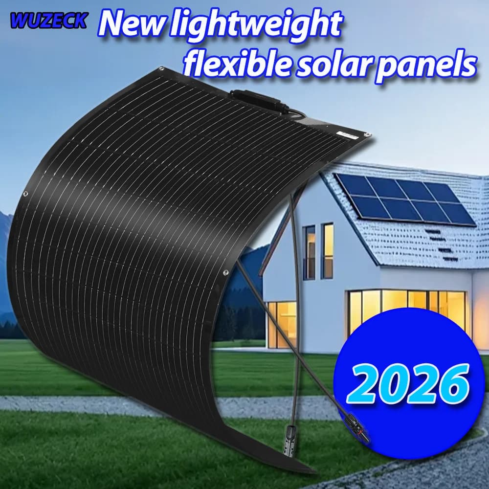 Pannello Solare Flessibile 120W 19.8V, Pannello Solare Monocristallino Flessibile 182 Celle ad Alta Efficienza, Superficie in PET Leggera, Impermeabile IP67, Pannello Solare Flessibile Ultra-sottile con Cavo da 0,9m per Camper, Barca, Campeggio, Balcone, Sistema di Alimentazione Off-Grid, Accumulo Energetico Domestico