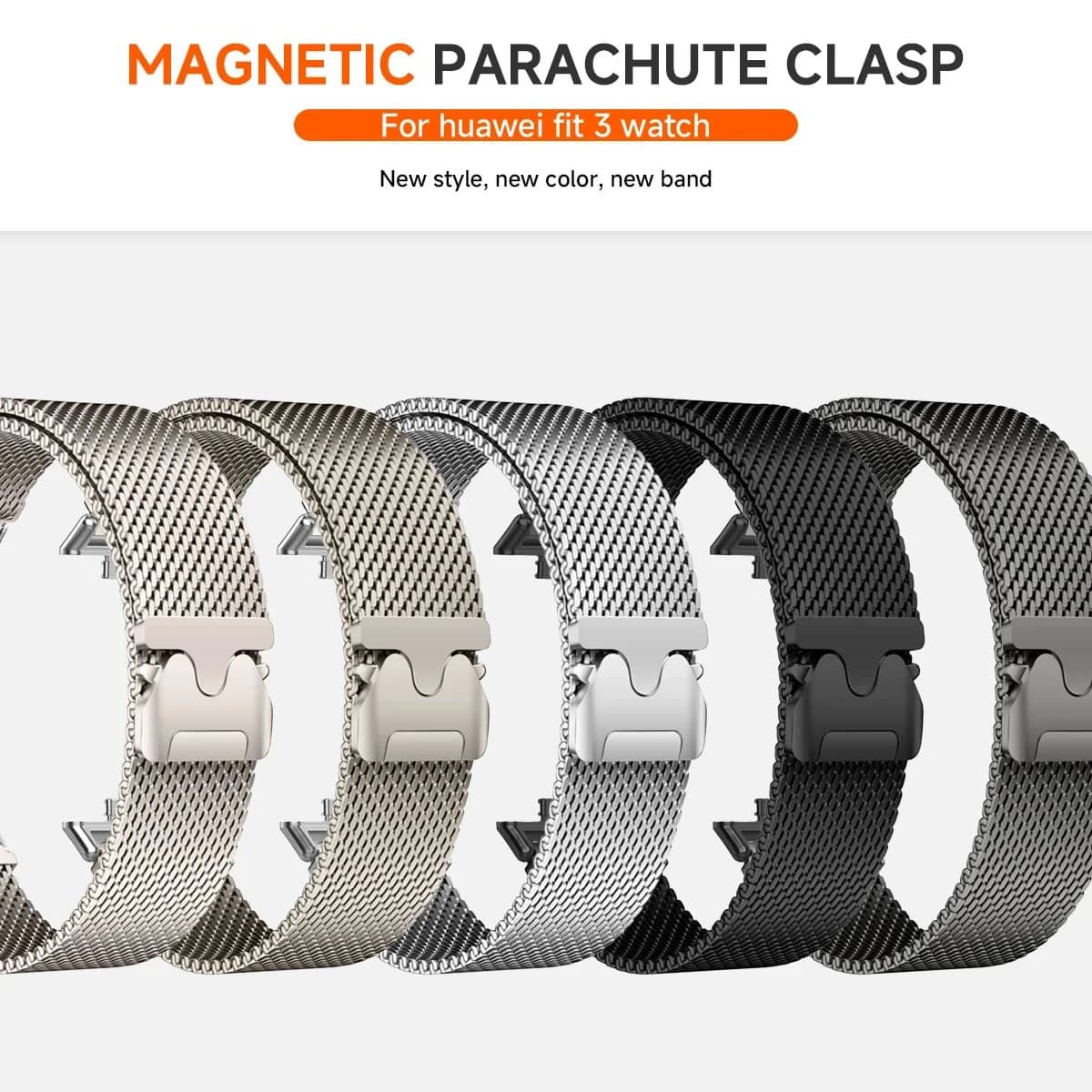Nuovo cinturino magnetico milanese per Huawei Watch Fit 4Pro 4 3 cinturino in metallo SmartWatch per Huawei Fit 2 1 cinturino in acciaio