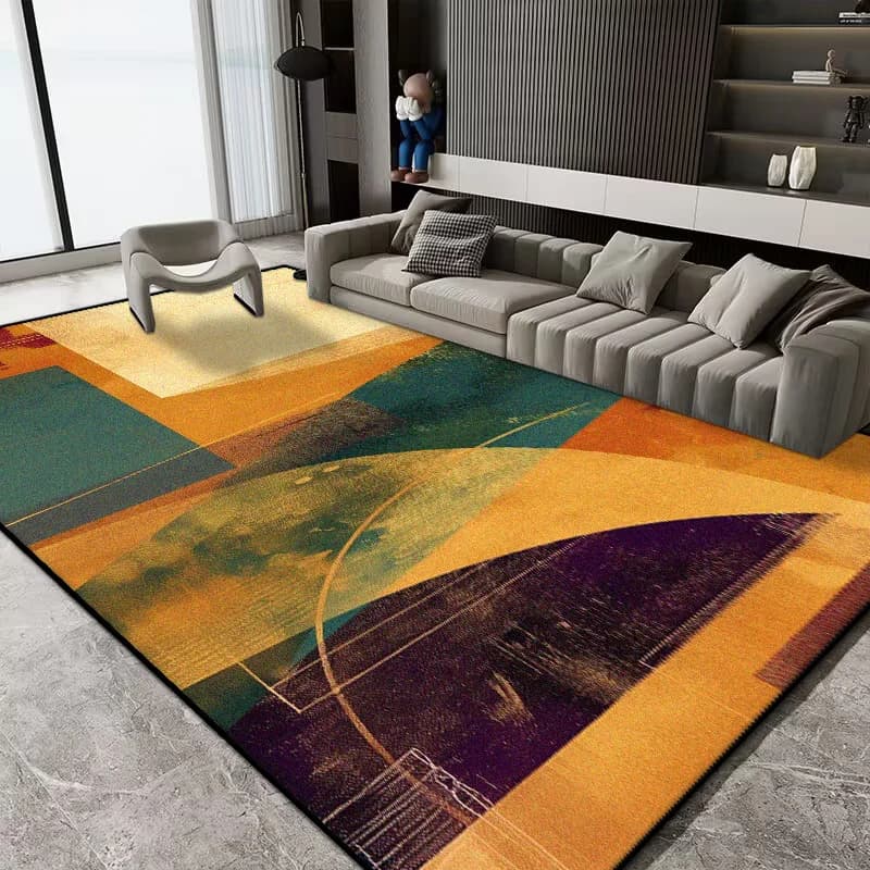 Large living rooms in European style Home decor Luxury bedroom Velvet short carpet Washable carpet for living room carpet