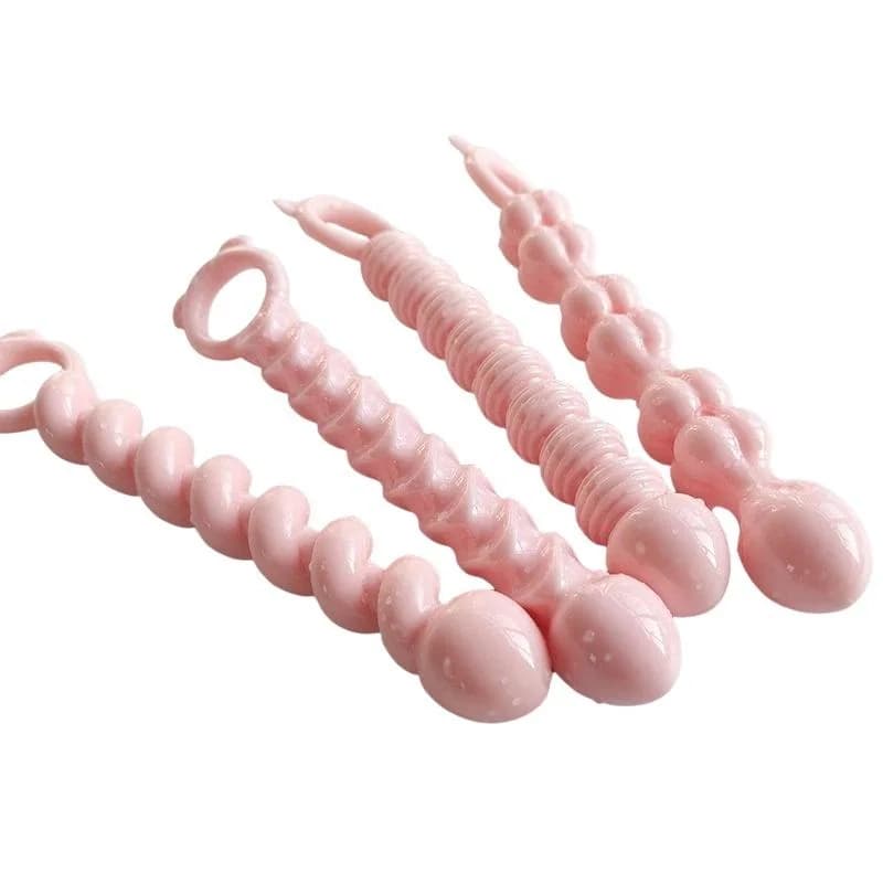 Plug Anali in Silicone per Stimolazione del Punto G, Giocattoli Sessuali per Coppie, Palline Morbide per l'Ano