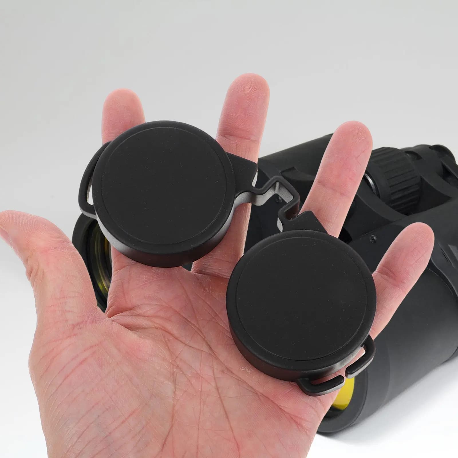 Set di 3 Coperture Premium in Gomma per Lenti Binoculari, Universali, Impermeabili e Resistenti alla Polvere, Protezione per Obiettivi e Oculari per Prismi a Tetto