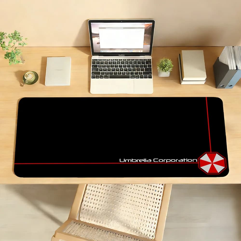 Cute anime Umbrella Corporation Mouse Pad Non-slip Locking Edge DeskMat PC Laptop Accessories Rubber Office Keyboard Large Game