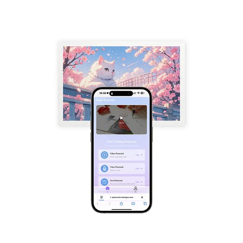Cartoline abilitate NFC Video interattivo/Voce/Testo condivisione Biglietto d'auguri intelligente Regali personalizzati Strumenti di marketing di marca