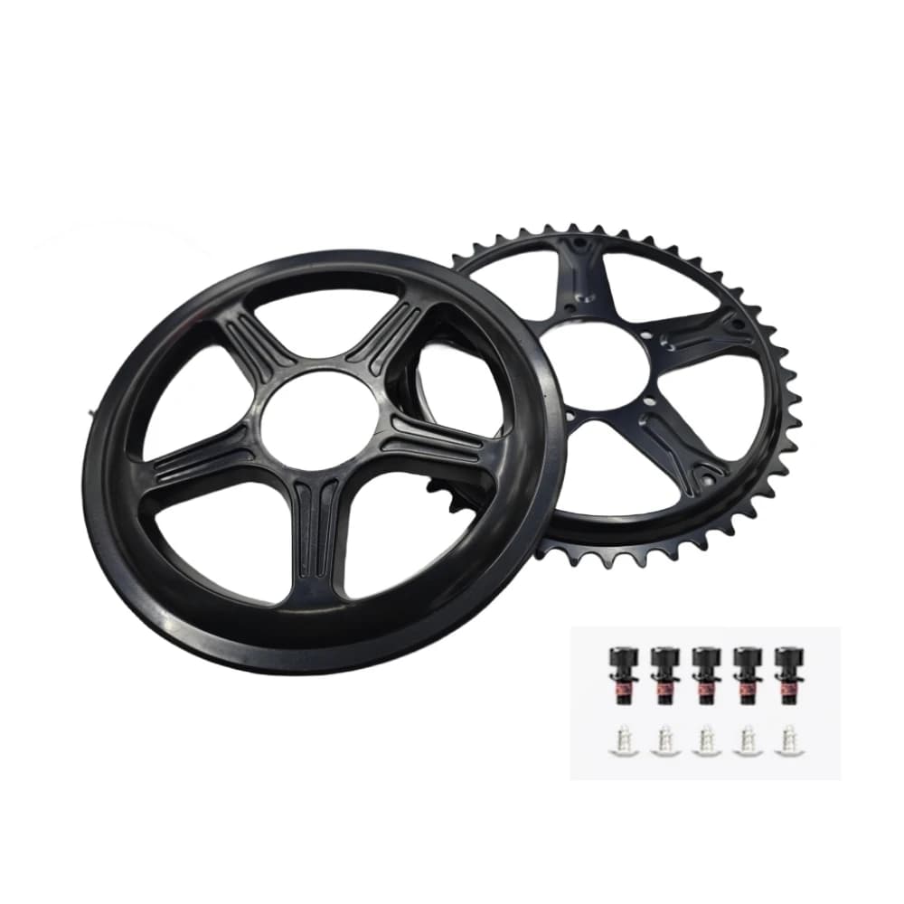 BAFANG bici elettrica ruota dentata BBS01B BBS02B pignone corona motore centrale 44T 46T 48T 52T accessori di conversione EBike