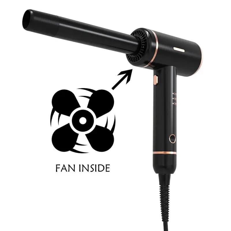 One Shot Cool Air automatic curling iron for professional use, with cold and hot air, hair curling combs
