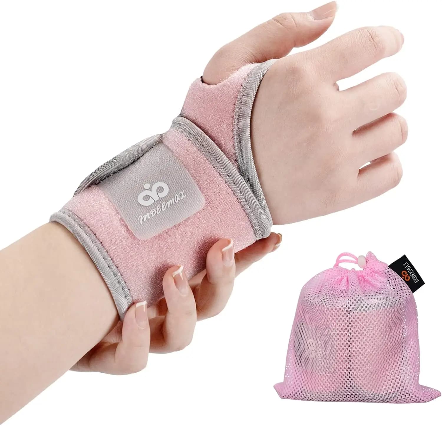 Supporto per tutore per polso da 2 pezzi per tunnel carpale, tutori per polso regolabili, fasce di compressione per entrambe le mani, protezioni per il polso per abbigliamento sportivo fitness