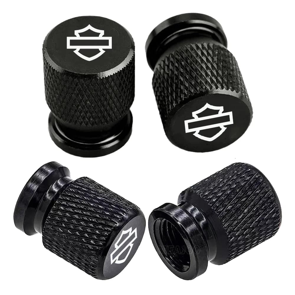 4PCS Motorcycle Wheel Tire Valve Caps Tyre Stem Covers Airdust Waterproof For For Harley Davidson Electra Glide Ultra Classic
