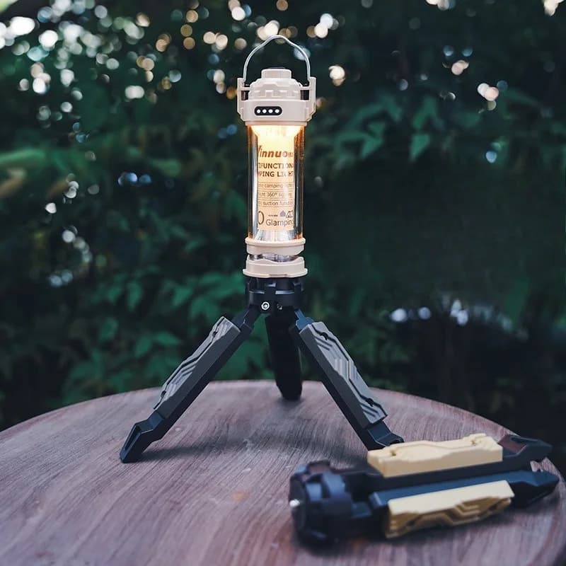Tactical Style Tripod Desktop Outdoor Lamp Stand Camping Phone Live Broadcast Mirrorless Camera Stabilizer Camping Light Bracket