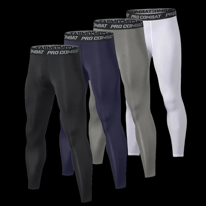 Nuovi pantaloni a compressione da uomo Collant maschili Leggings per la corsa Allenamento Sport Fitness Pantaloni da allenamento per jogging ad asciugatura rapida
