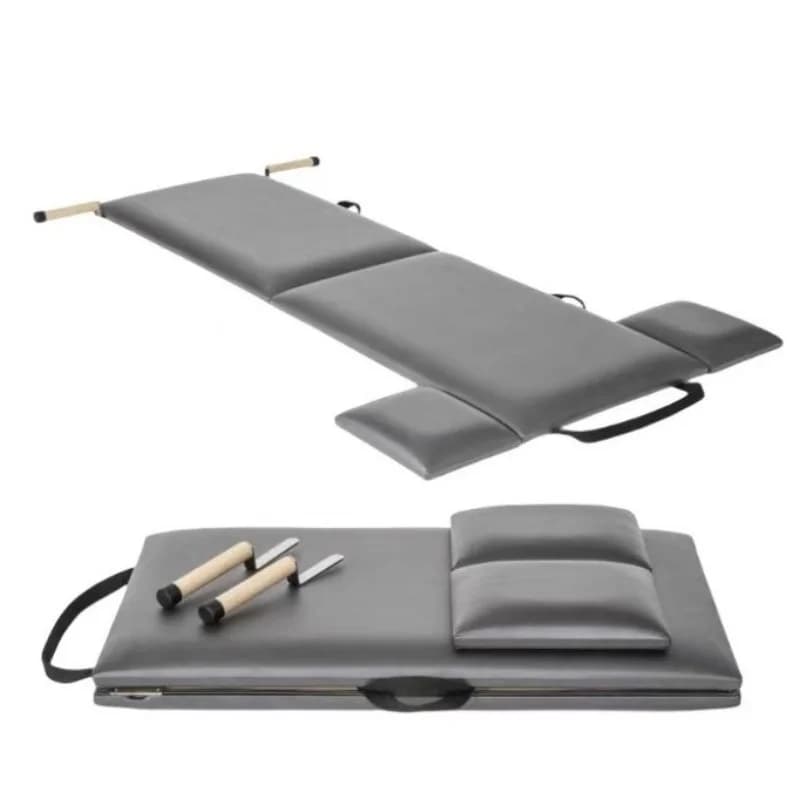 English：Pilates Folding Board Core Bed Leather Folding Pad Home Yoga Body Workout Training Pilates Exercise Mat
