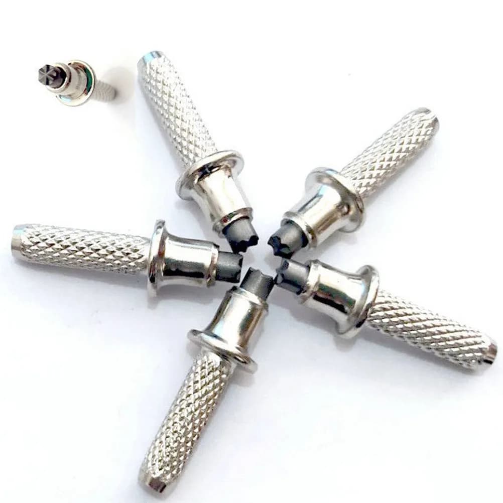 10Pcs Alpenstock Tips Tungsten Steel Lightweight Trekking Rod Replacement for Hiking Walking Stick Traction Trekking Pole Tips