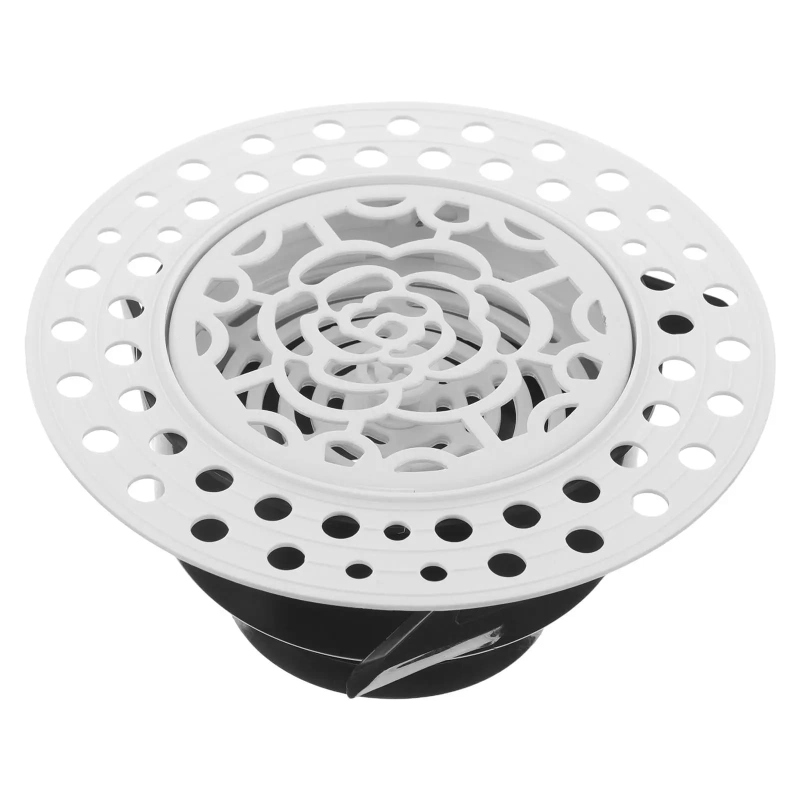 Round Recessed Ceiling Air Vent Adjustable Airflow Diffuser Modern Frameless Design Air Vent Cover for Home Kitchen Bathroom
