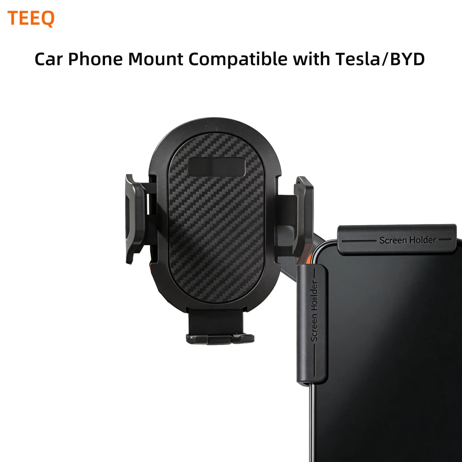 TEEQ Car Phone Holder for Tesla Y Model3 HIGHLAND Cybertruck， BYD Seal U,Atto 3,Sealion 7,Han,Tang, Denza D9, N7, N8