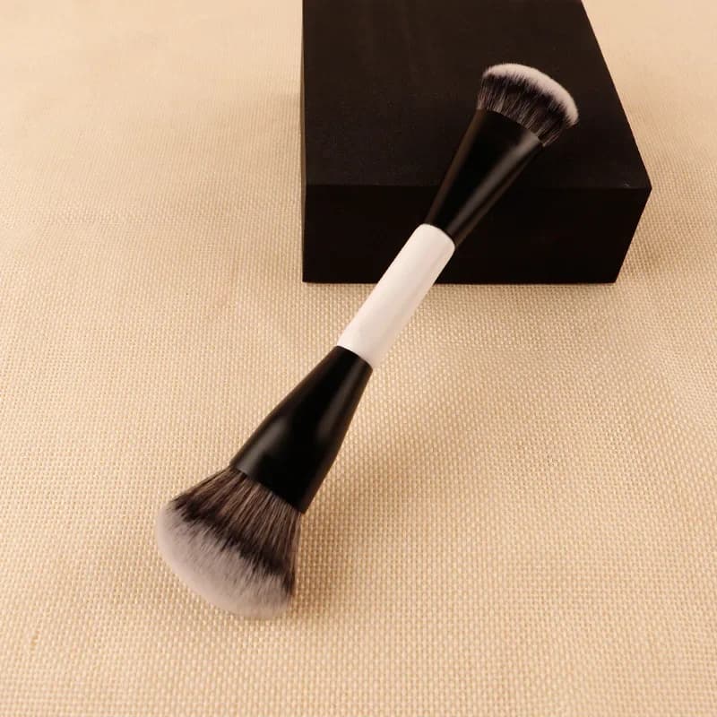 F4 Dual-Ended Foundation Face Brush Double-ended Powder Blush Contour and Eyeshadow Concealer Makeup Brushes