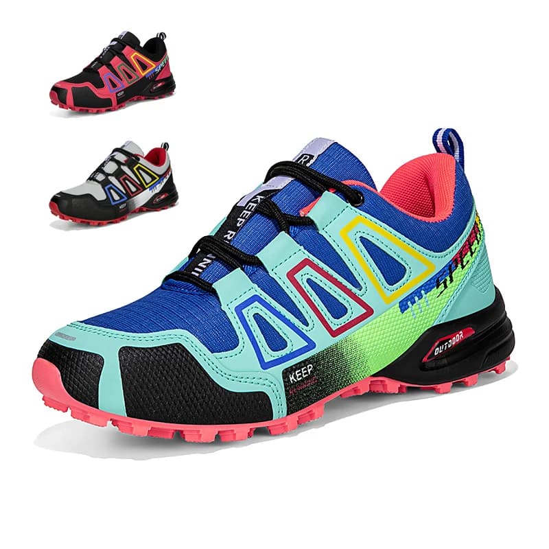Scarpe da trekking impermeabili da donna, scarpe da trail running per esterni, sneakers con lacci, scarpe da trekking, stivali tattici antiscivolo da caccia