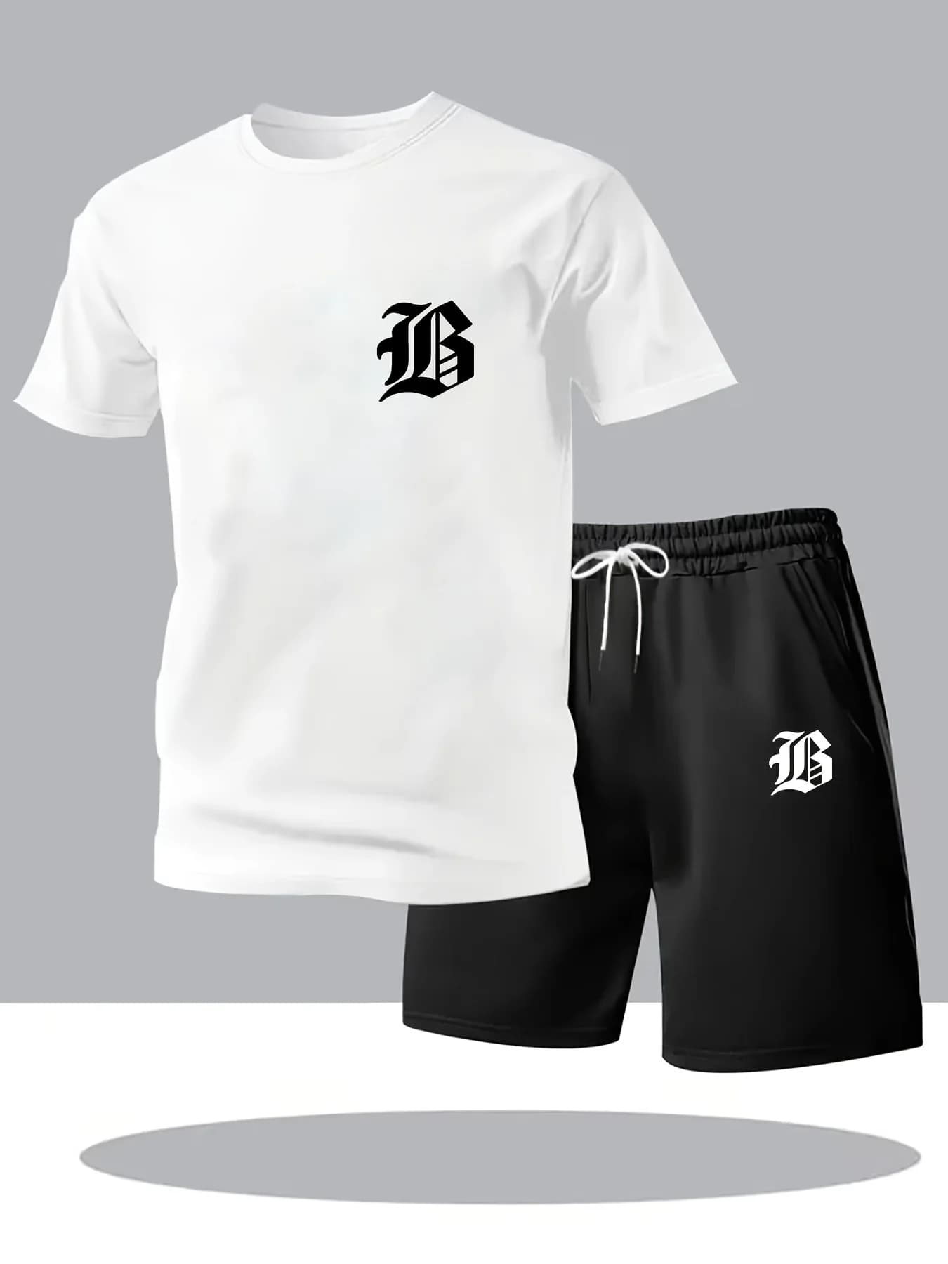 Complete Men's Summer 2 Pieces: T-Shirts and Versatile Shorts for Communalism or Hiking. The Perfect Gift for Father's Day!