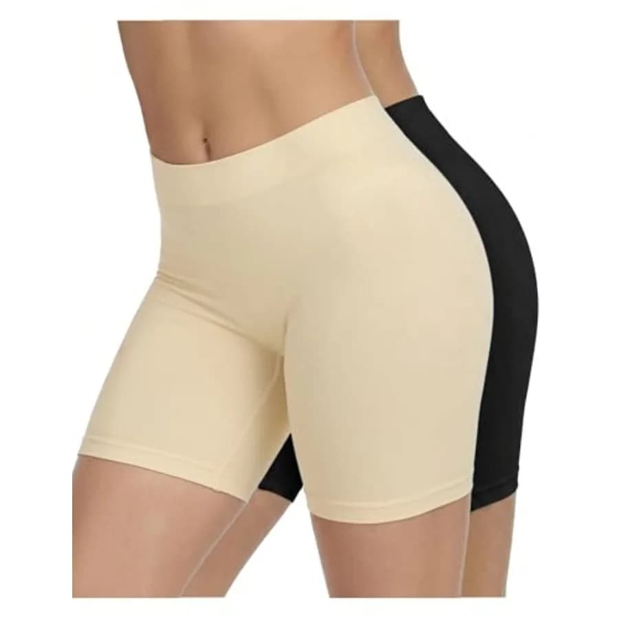 ZENUTA Slip Shorts for Women Under Dresses, Seamless Anti Chafing Summer Biker Shorts