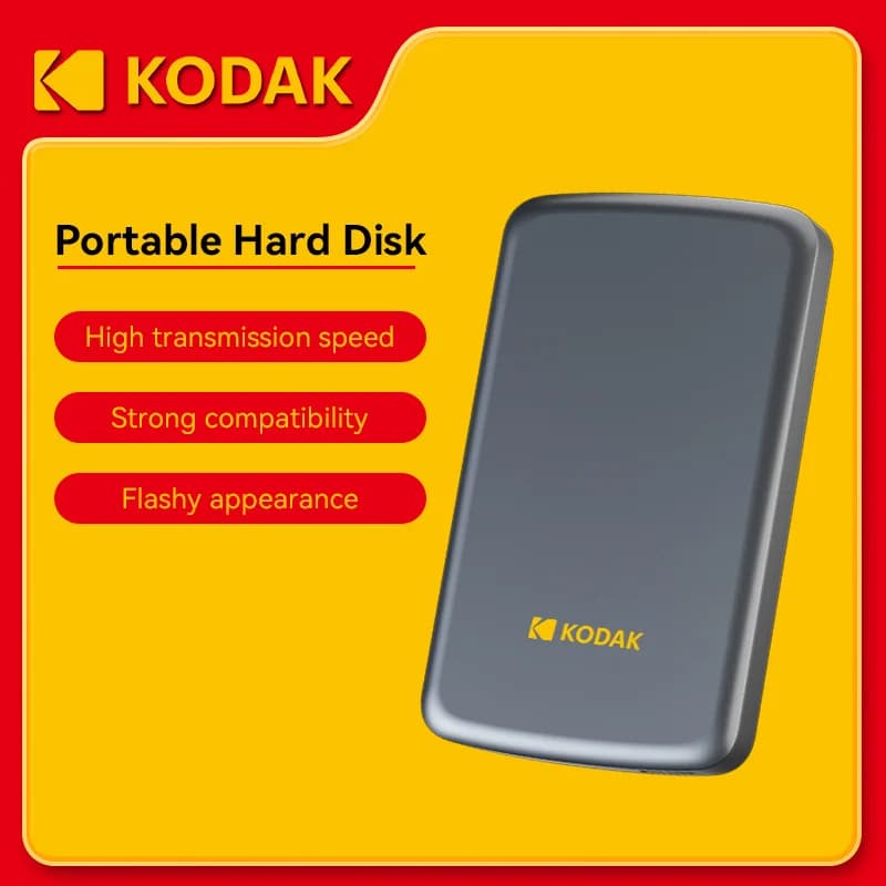 Kodak Disco rigido esterno portatile da 2,5 pollici PHDD 500 GB/1 TB USB 3.0 per PS5 Xbox PC Mac Desktop MacBook