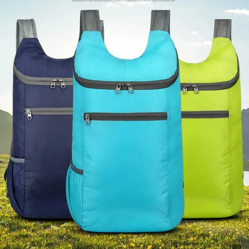 Zaino da viaggio leggero pieghevole Borsa da alpinismo per sport all'aria aperta impermeabile Zaino da ciclismo grande Borsa da trekking per escursionismo