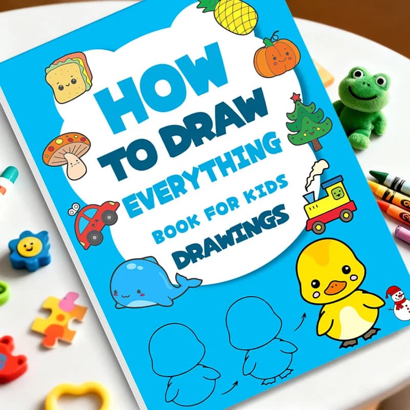 Children's Drawing Book Teach How To Paint Step By Step with Easy Coloring Patterns