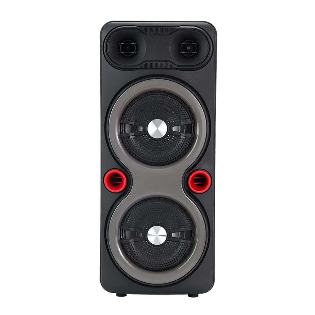 Altoparlanti Subwoofer Doppi Compatibili con Bluetooth 5.0, Subwoofer Stereo da 6,5 Pollici, Macchina per Karaoke LED AUX, Cassa Audio RGB per Feste
