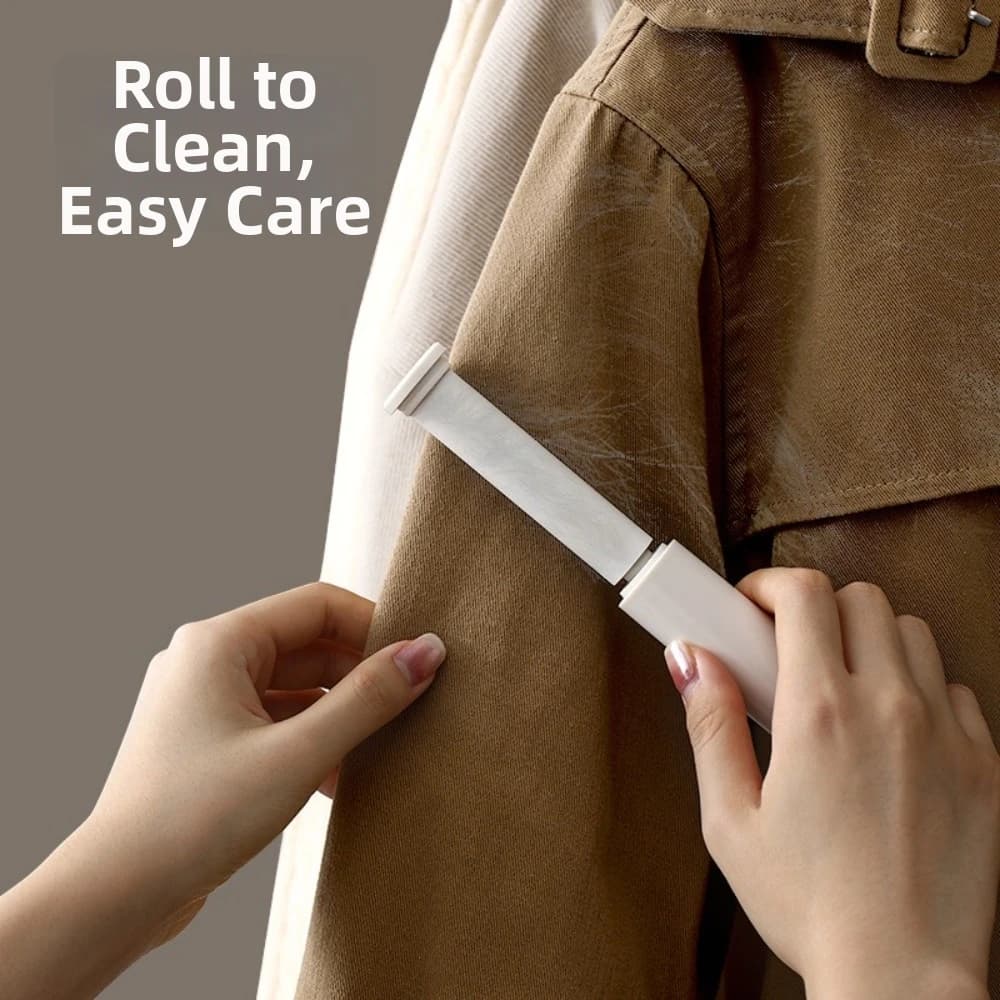 Static-Free Mini Portable Lint Roller Woolen Sweaters Dust Paper Roller Removable Hair Remover Clothes Pet Hair Removal